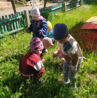 Малыши на прогулке Малыши на прогулке.